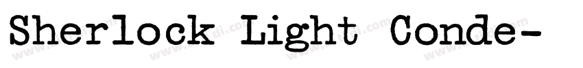 Sherlock Light Conde字体转换 Sherlock Light Conde字体转换